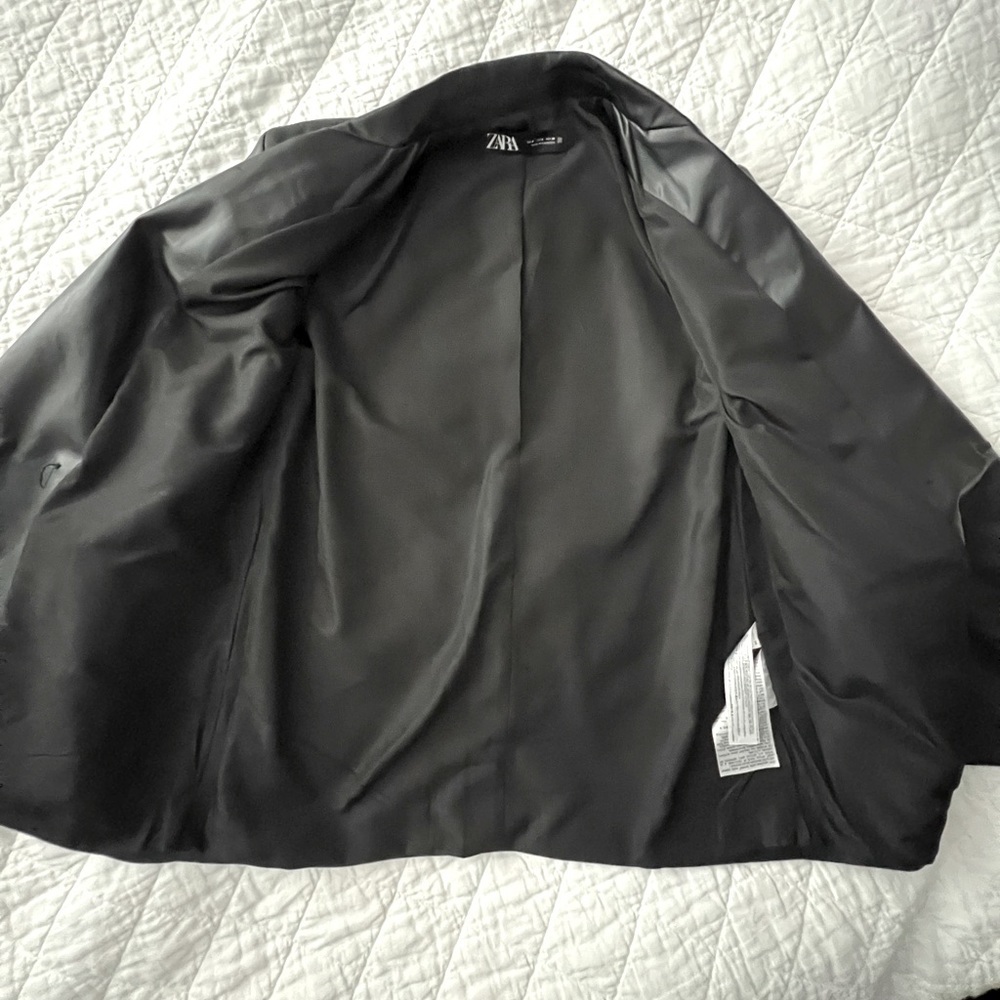 Zara Faux Leather Jacket - Picture 4 of 5